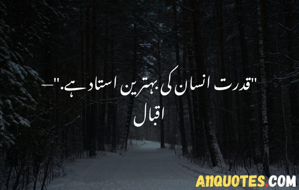 Short Quotes About Nature in Urdu