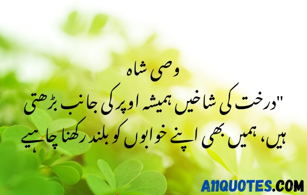 Beautiful Quotes on Trees in Urdu