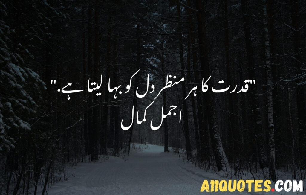 Short Quotes About Nature in Urdu