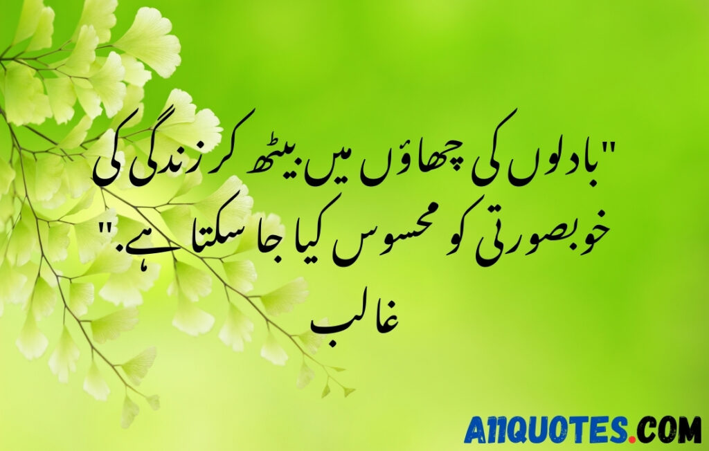 Beautiful Nature Quotes In Urdu