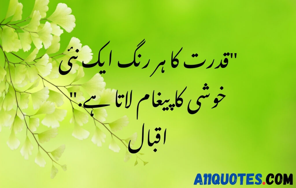 Beautiful Nature Quotes In Urdu