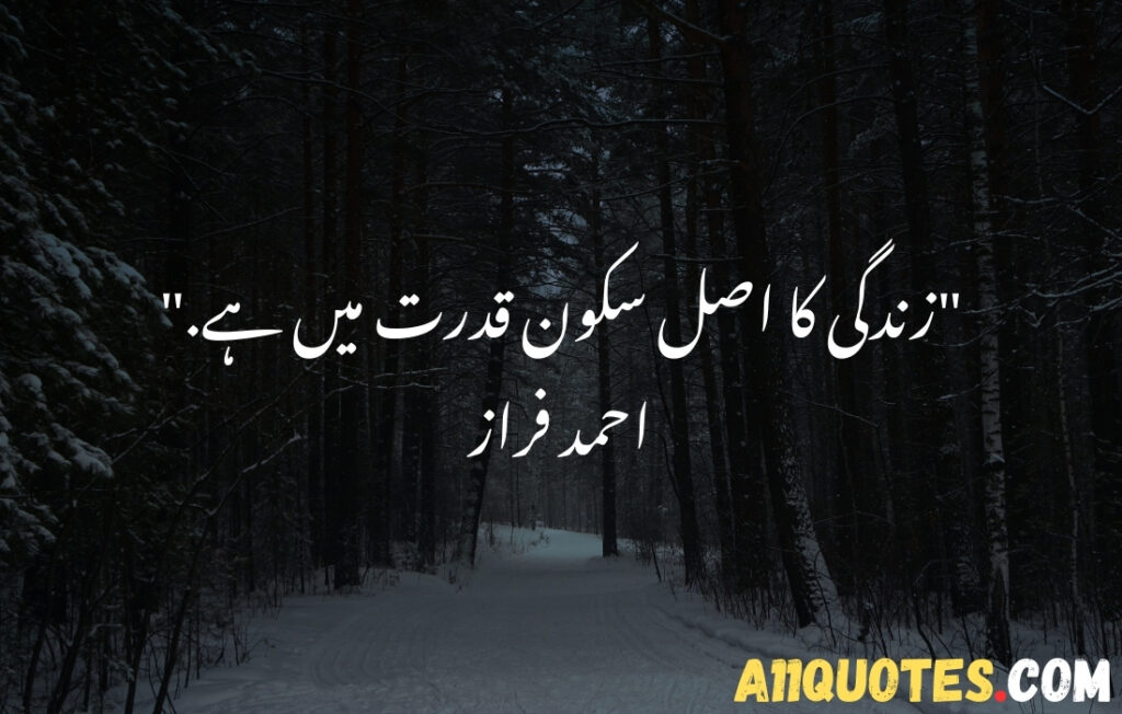 Short Quotes About Nature in Urdu