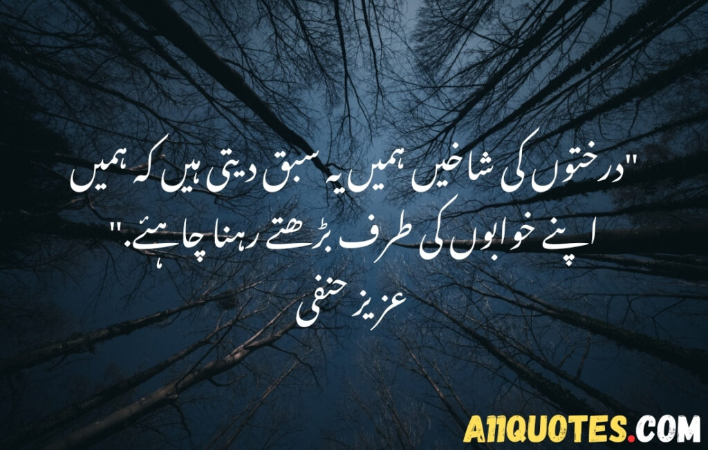 Deep Nature Quotes in Urdu