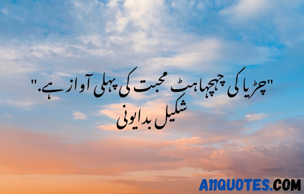 Love Nature Quotes in Urdu