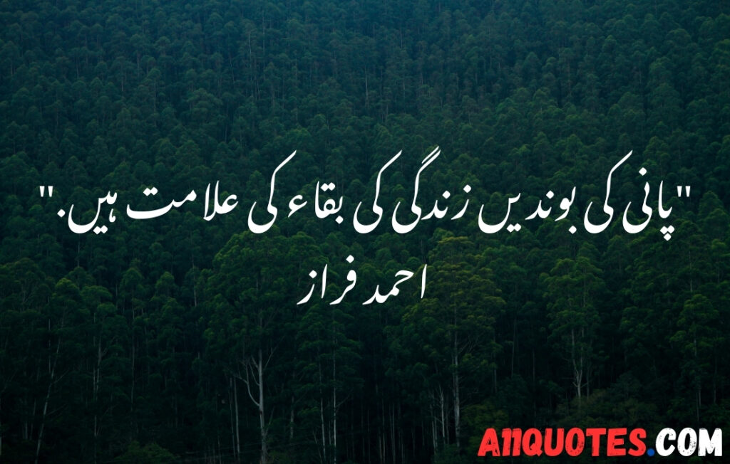 Short Environment Quotes in Urdu