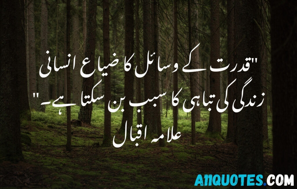 Environment Quotes in Urdu for Students