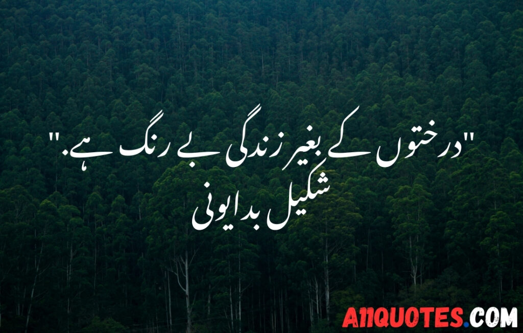 Short Environment Quotes in Urdu