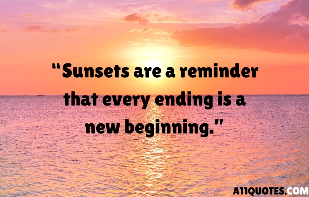 Top Motivational Sunset Quotes