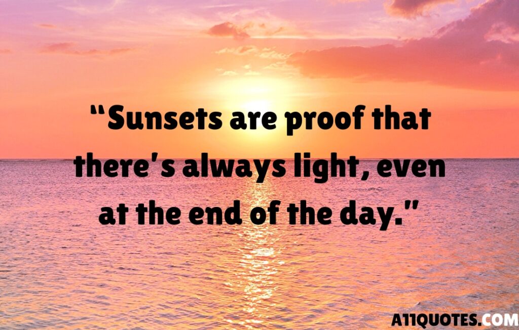 Top Motivational Sunset Quotes