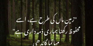 Environment Quotes in Urdu for Students