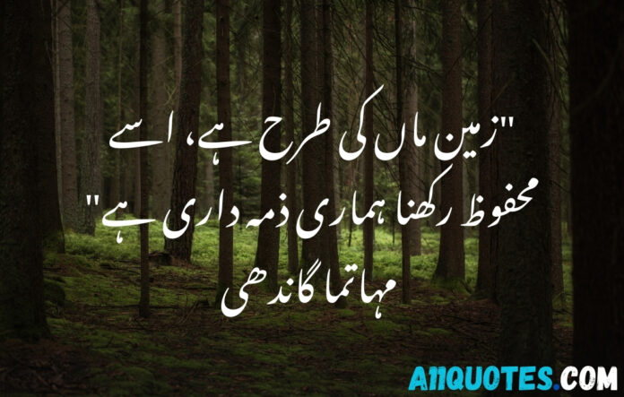 Environment Quotes in Urdu for Students