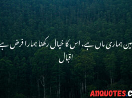 Short Environment Quotes in Urdu
