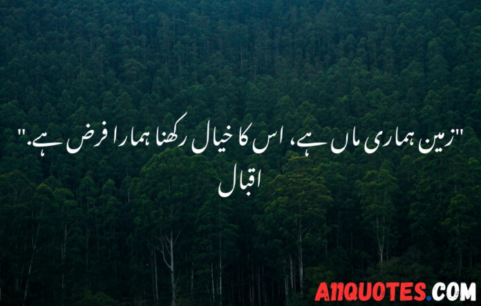 Short Environment Quotes in Urdu