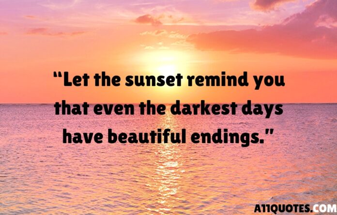 Top Motivational Sunset Quotes